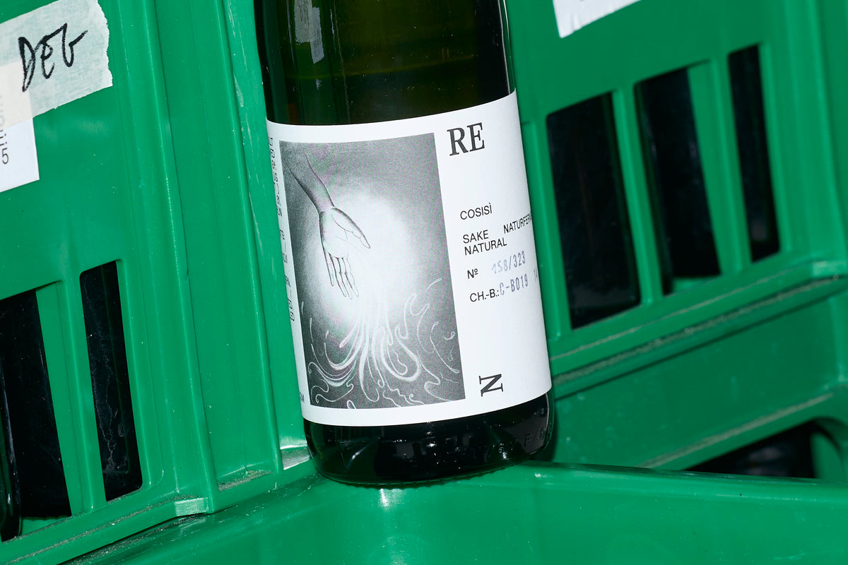 Label for Cosisi Sake from Reigen Fermentation 